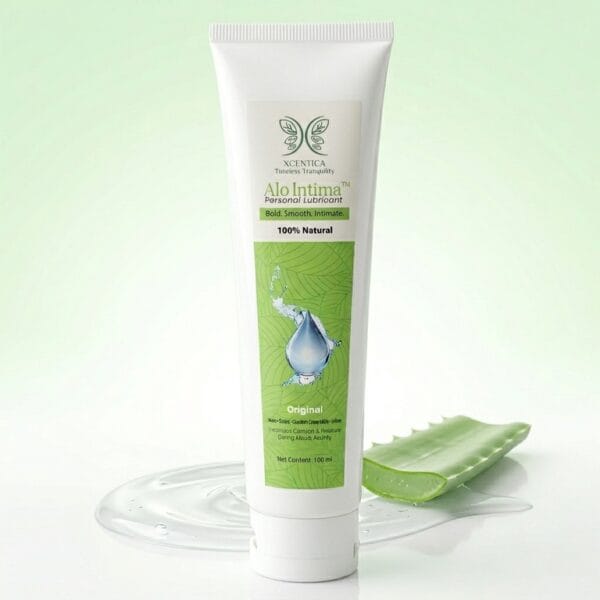 alo Intima water-based lubricant bottle with aloe and water splash alo Intima water-based lubricant bottle with aloe and water splash