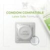 alo intima condom compatibility visual showing latex-safe formula Alo Intima